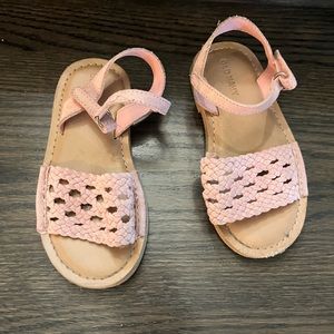 Old navy girls toddlers pink sandals EUC sz 8